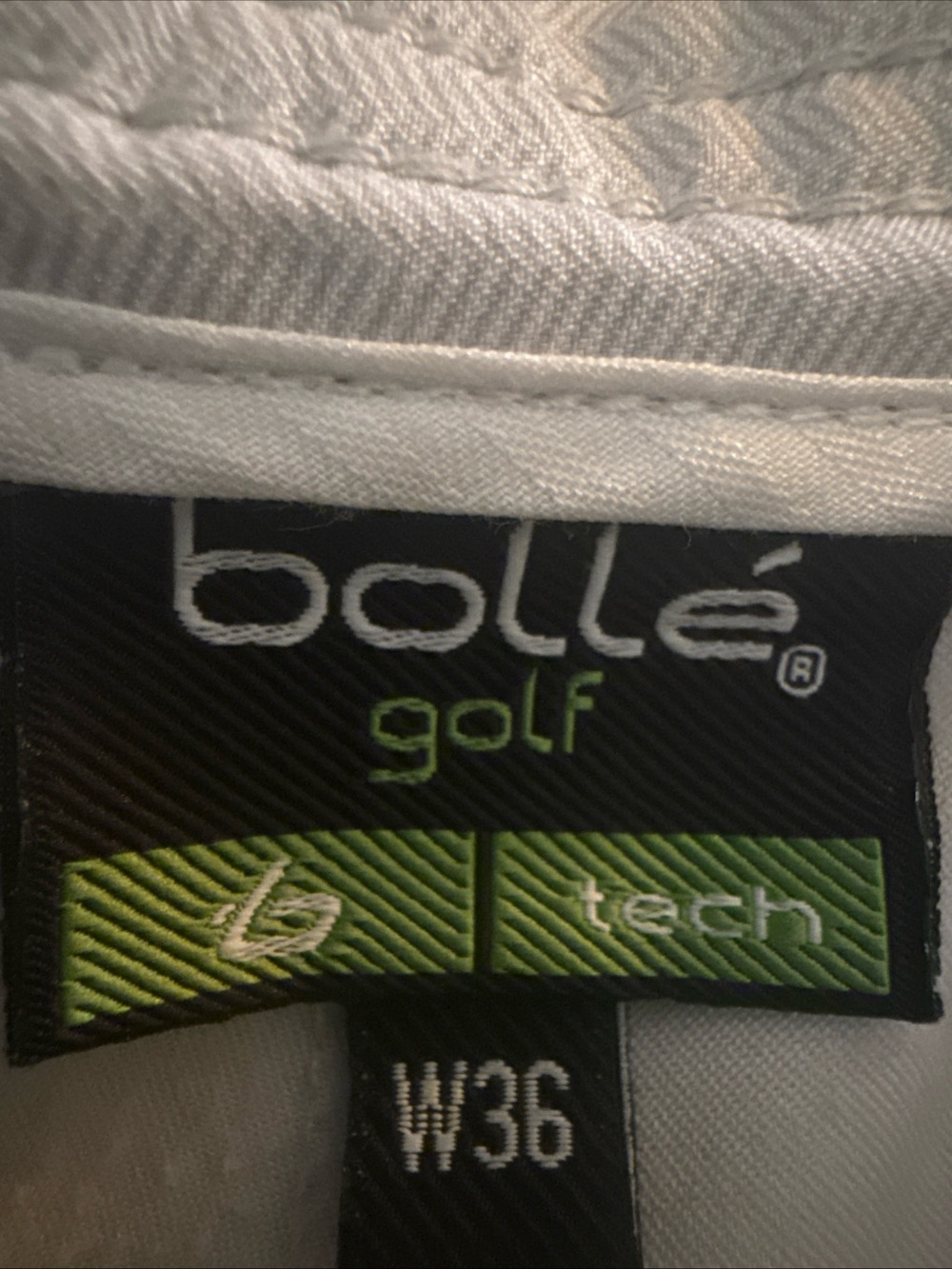 bollé Golf Tech Shirt - White & Green Logo